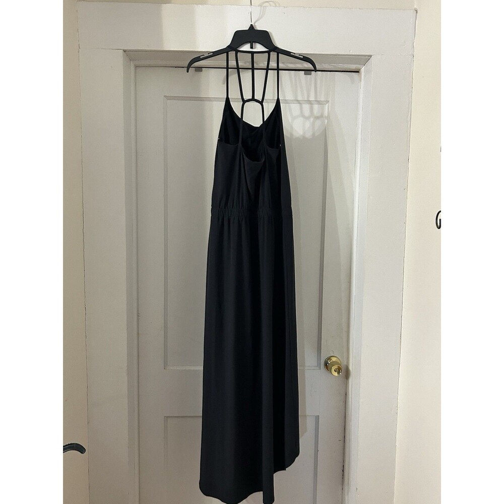 Athleta Black Performance Sleeveless Dress With Bra Size 6 Athletic Athleisure